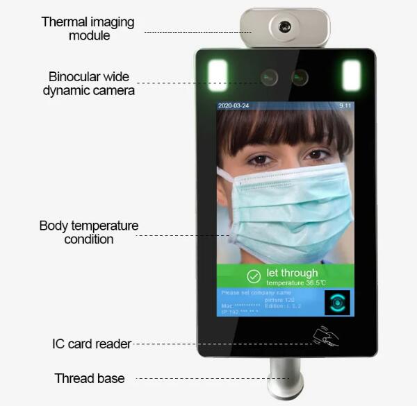 facial temperature measurement terminal